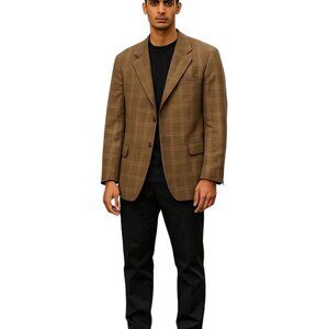 Kiton Green Blazer Size 54. 90% Cashmere 10% Linen. Display Model.